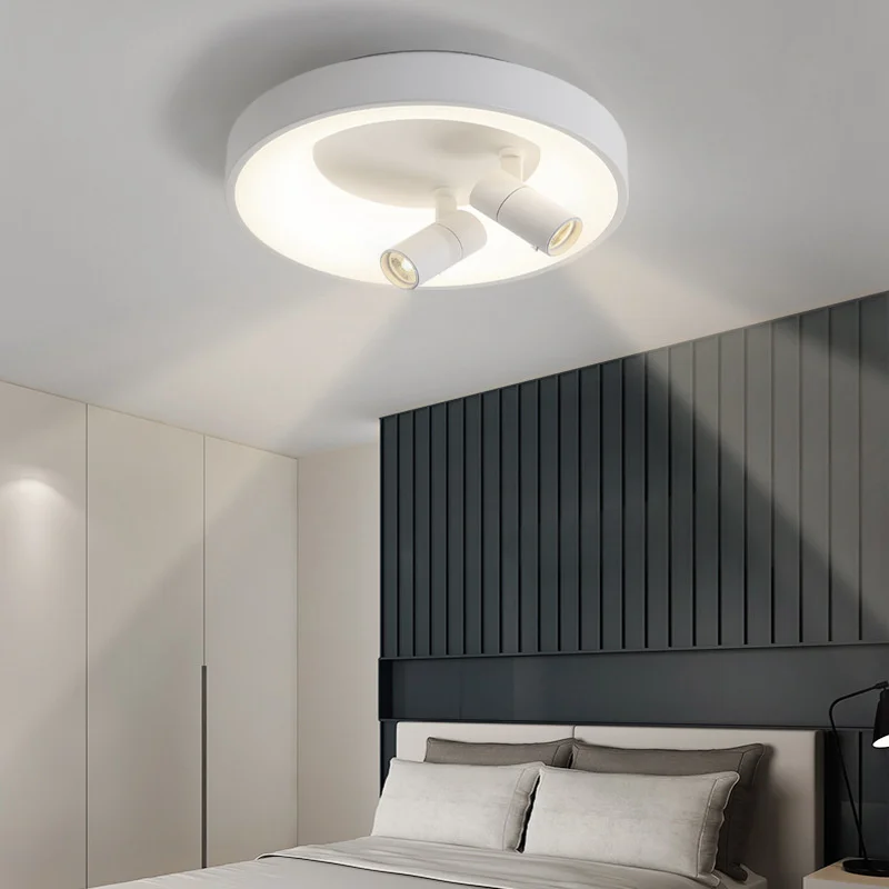 

Bedroom lamp simple modern led ceiling lamp Nordic creative adjustable integrated household room lamp with spotlight