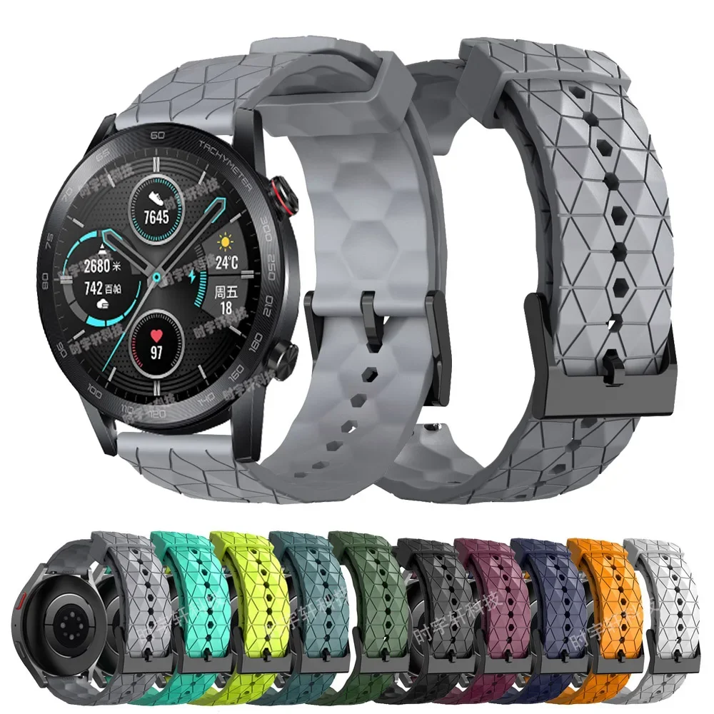 

Ремешок силиконовый для Honor Magic Watch 2, спортивный браслет для смарт-часов Honor Watch GS 3/GS Pro, Ширина 20 мм 22 мм 42 мм