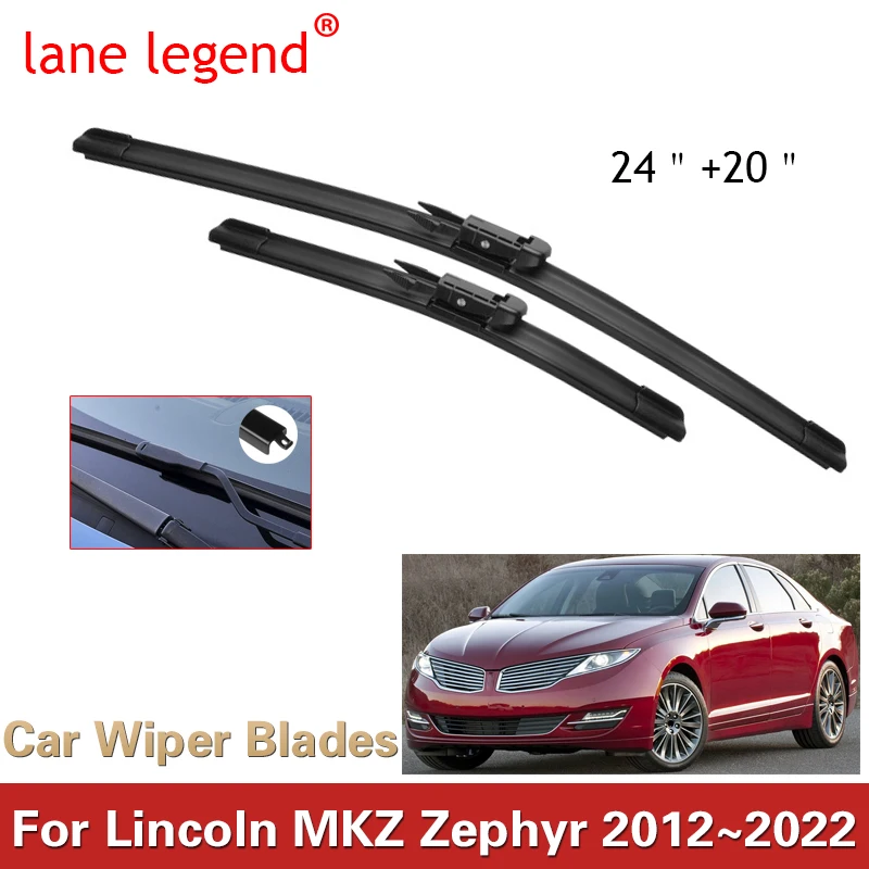 Щетки стеклоочистителя переднего лобового стекла автомобиля для Lincoln MKZ Zephyr 2012 ~