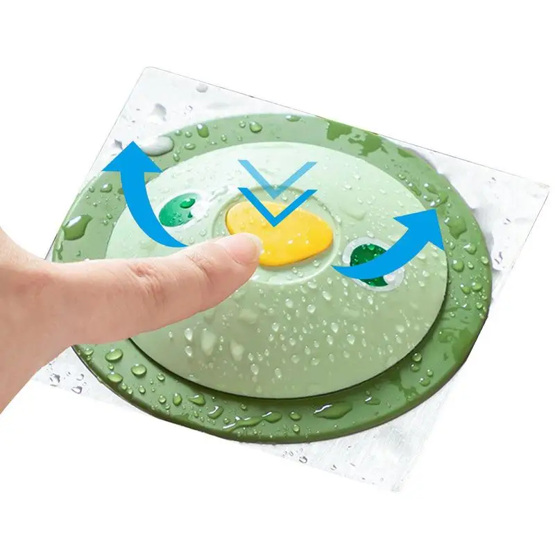 

Дренажная Крышка для душа, эластичная дезодорирующая напольная дренажная крышка для дома, защита от засоров, прочный антизапаховый артефак...