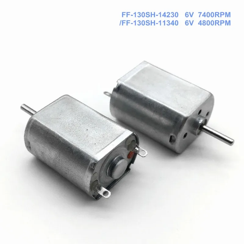 1PCS 3-12V small DC motor FF-130SH low speed high torque MUTE stabilize 6V 7400RPM | Motor
