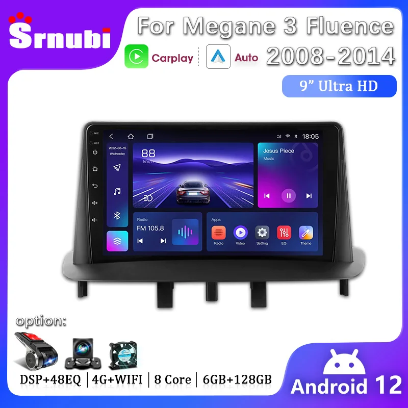 Автомагнитола 2DIN на Android для Renault Megane 3 Fluence Samsung SM3 ...