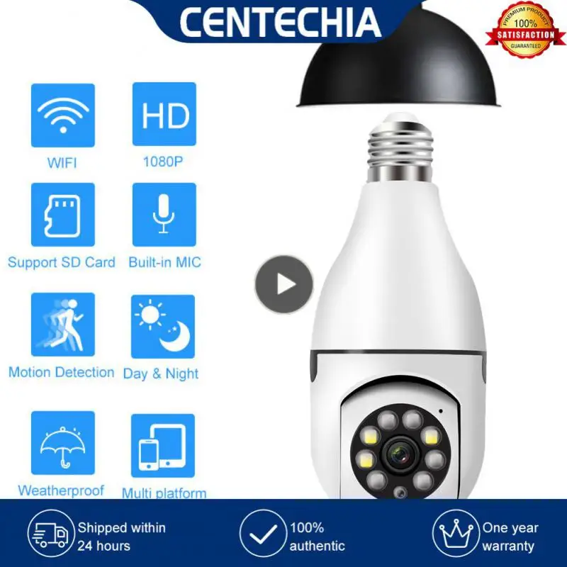 

Bulb Surveillance Camera Local Remote Playback Support Wifi 2.4ghz Wifi Is Supported Suitable For Various Occasions Smart Bulb