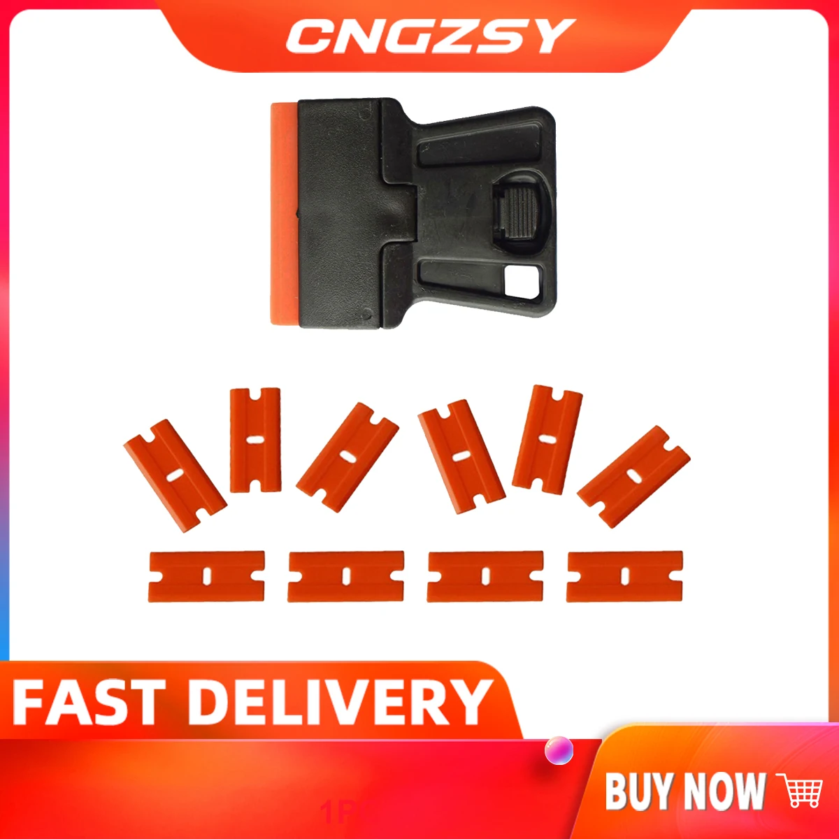 

10pcs replacement Blades 1pc Scraper for Removing Stickers Film Glue Removal Mobile Screen Repair Cleaning Razor Scraper