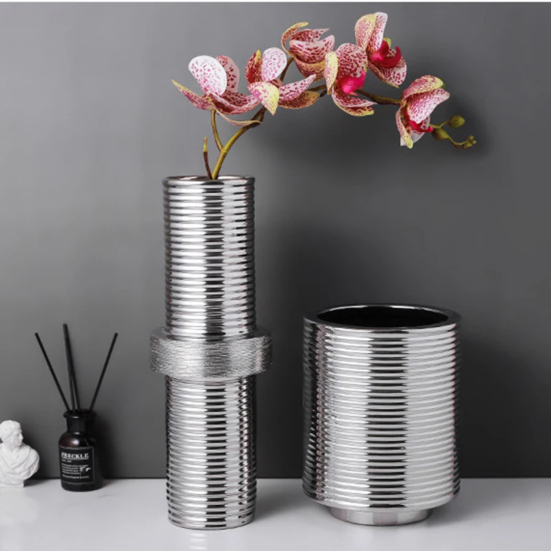 Роскошные Дизайнерские керамические вазы для гостиной украшение салона