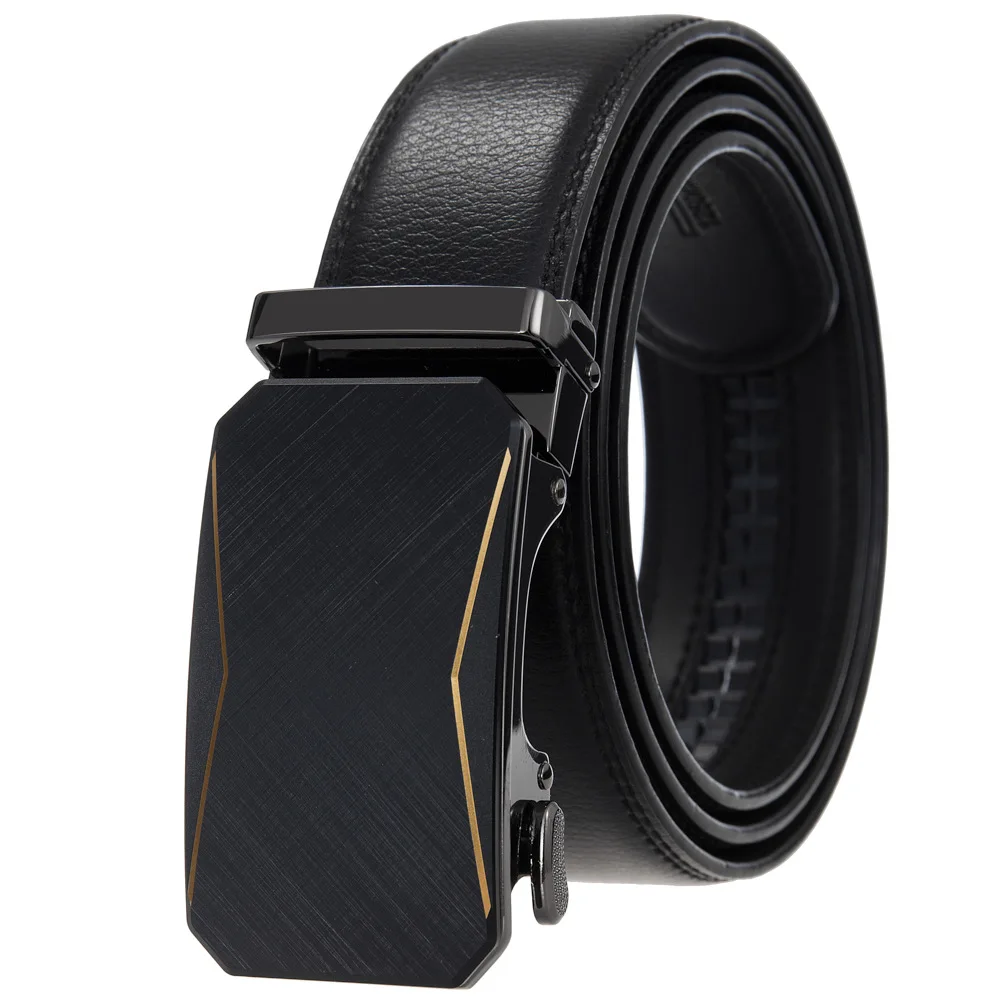 Men Belts Automatic Buckle Belt Genuine Leather High Quality Black Male Belts for Men Leather Belt For Men Gifts Belt