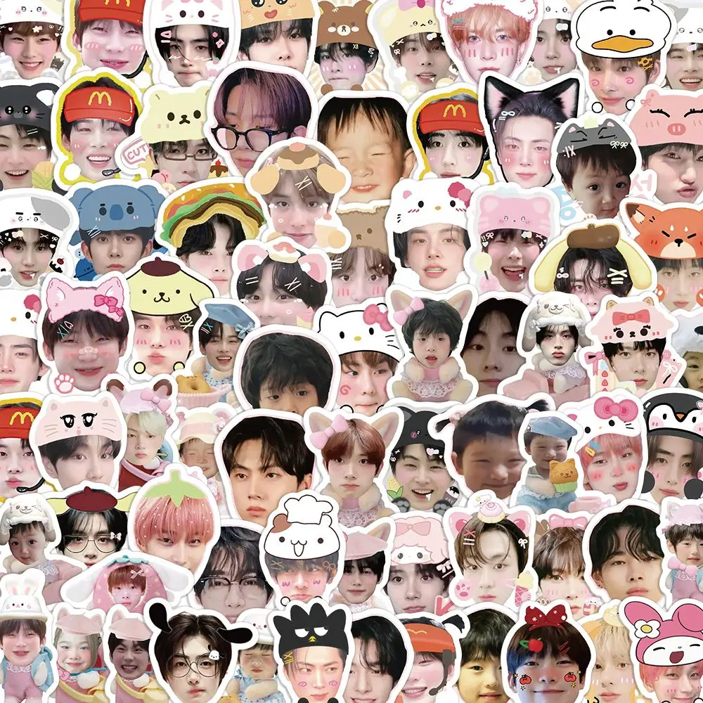 

100 шт. наклейки Kpop JAKE, NI-KI JUNGWON HEESEUNG SUNOO SUNGHOON