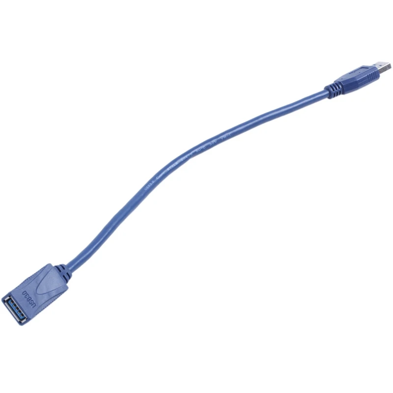 

10X Blue USB 3.0 Male To Male F/M Type A Connector Extension Cable 30Cm