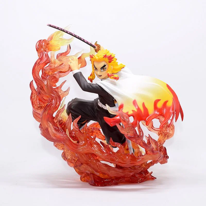 

18CM Anime Demon Slayer Rengoku Kyoujurou Action Figure Kimetsu No Yaiba Figurine Ornaments Collection Model Doll Toys