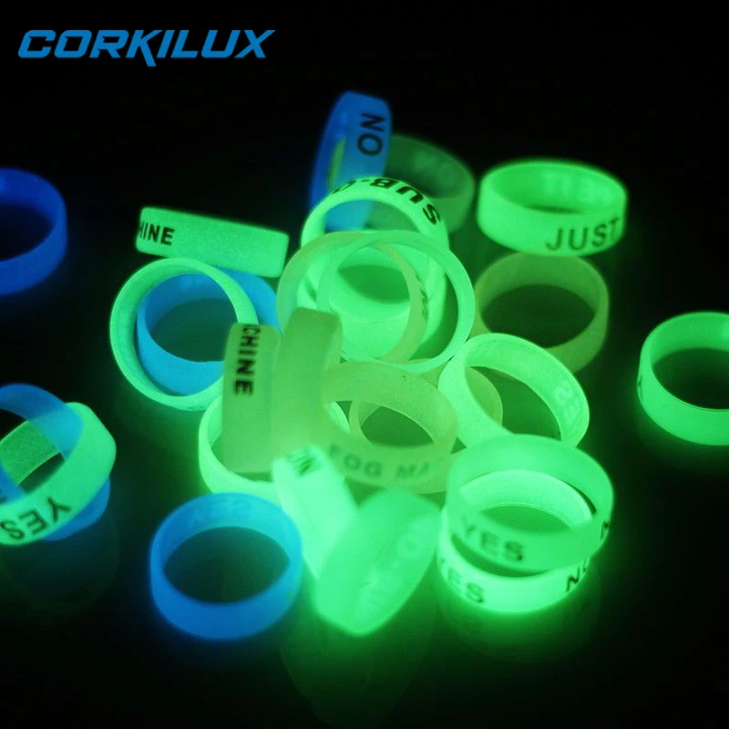 

CORKILUX 22MM Fluorescent Silicone Luminous Circle Anti-skid Glow Ring Decorative Ring For EDC Flashlights Torch Fishing Rod