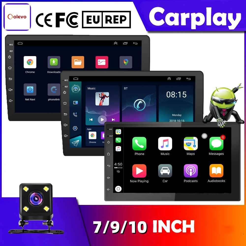 7/9/10 Inch Car Monitor Android Auto Radio Rear View Camera 1 2 Din Mp5 Multimedia DVD Player Universal Audio System 7/9/10 Inch Car Monitor Android Auto Radio Rear View Camera 1 2 Din Mp5 Multimedia DVD Player Universal Audio System