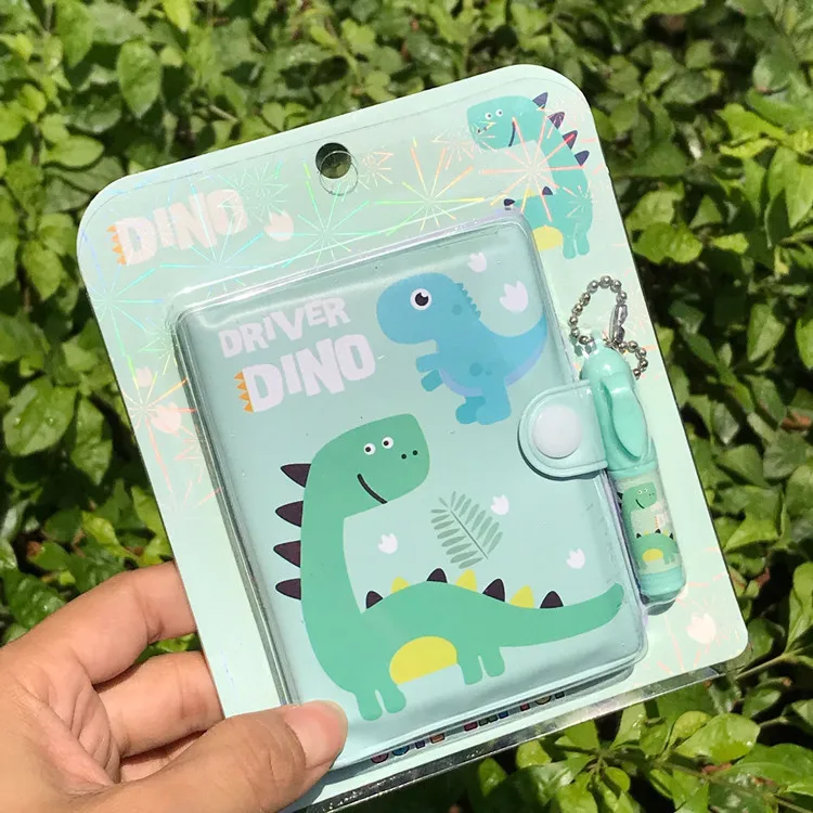 1 Set Dinosaur Doll Notebook with Ballpoint Pen Kawaii Girl Writing Diary Book for Kids Gift School Stationery Supply Notebooks