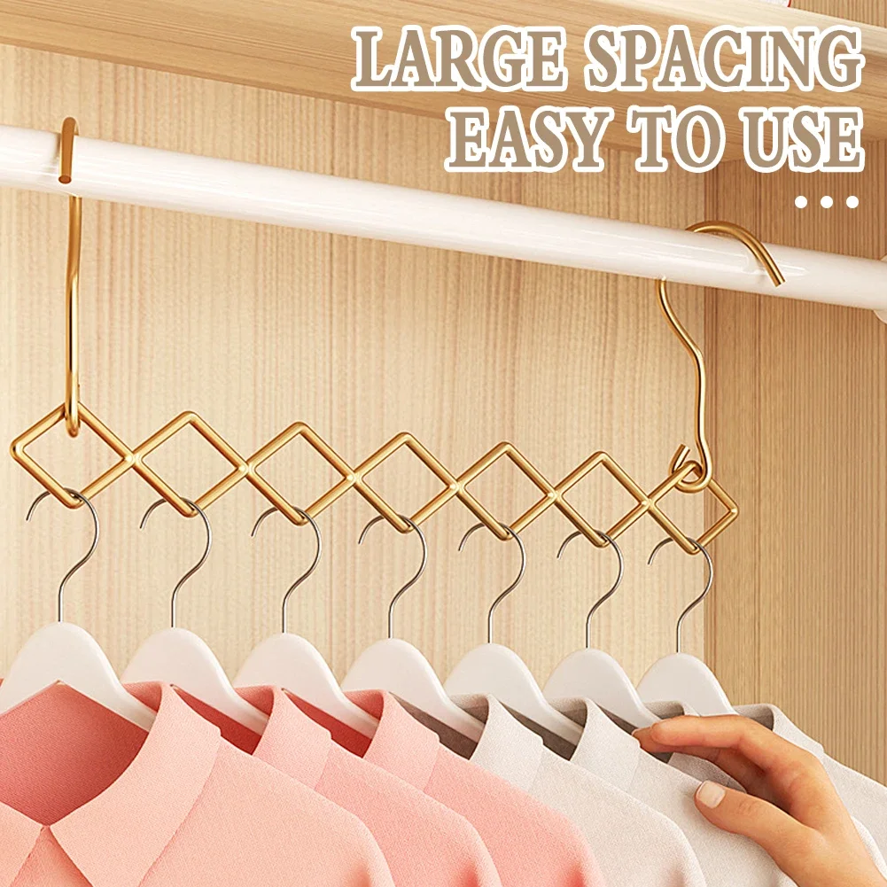 Фото Вешалки для одежды yes2x Magic Space Saving, складные органайзеры для шкафа, каскадная вешалка для одежды с 7 слотами для брюк, платьев и кофт №3