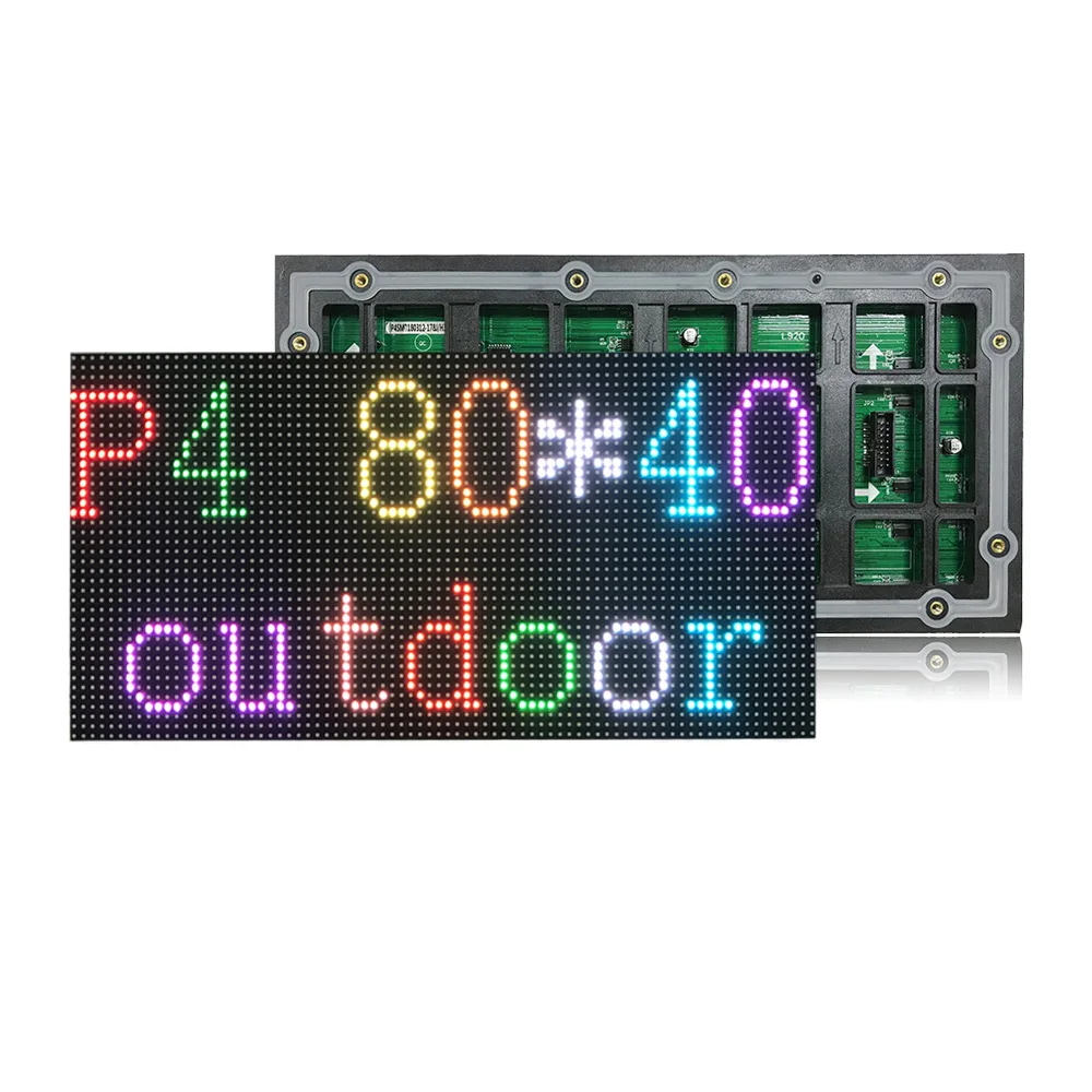 Фото Уличный светодиодный модуль P4 RGB 320x160 мм, HD, водонепроницаемый, для коммерческих видеостен №4