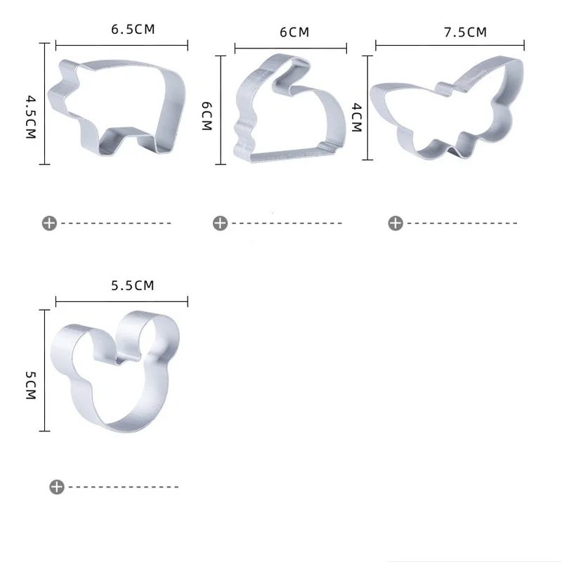 Мультяшные аксессуары для Гончарной Глины форма печати высечка алюминиевая