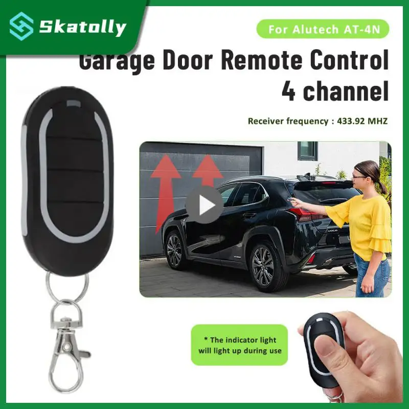 

4000 Cycles Use Remote Control 4 Buttons 433.92mhz Remote Control For Alutech At-4n Garage Door Learning Code For Garage Door
