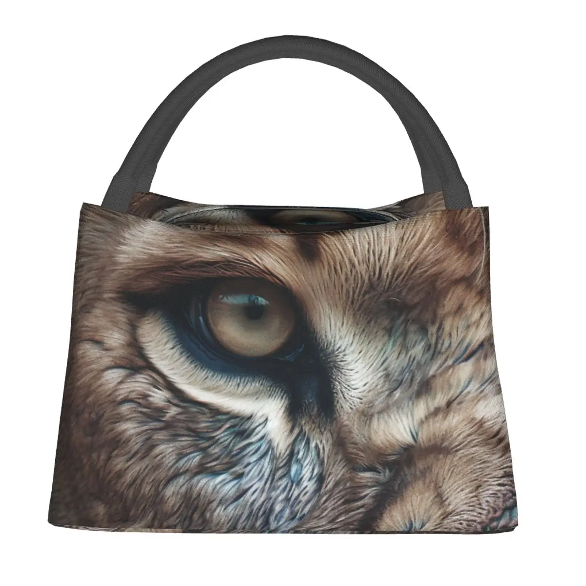 

Lion Lunch Bag Animal Eyes Eye close-up Retro Lunch Box Office Portable Tote Handbags For Child Waterproof Print Cooler Bag
