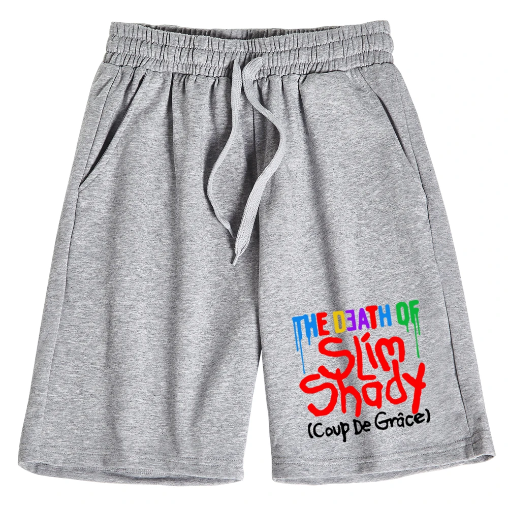 Eminem New Album The Death of Slim Shady Coup De Grace Tracklist Повседневные короткие брюки унисекс Мужчины