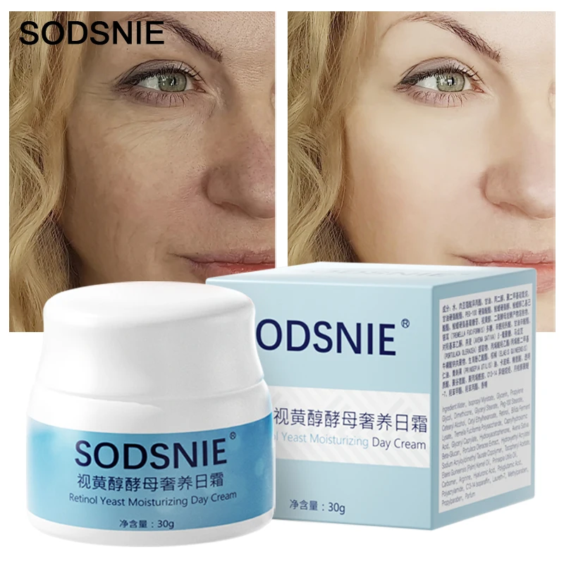 

Anti-Aging Day Cream Anti-Wrinkle Retinol Yeast Face Cream Fade Fine Line Whitening Brightening Moisturizing Skin Care Essence