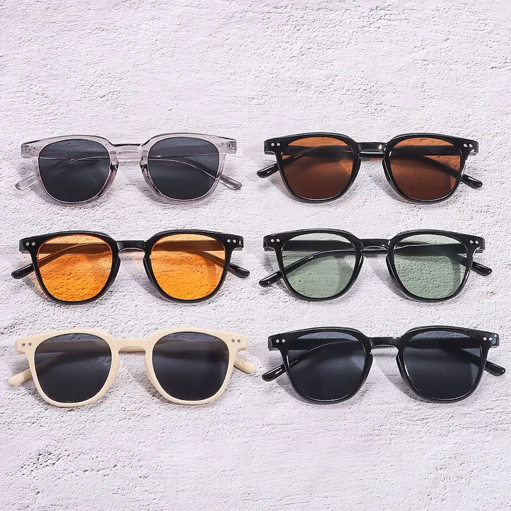 Солнцезащитные очки Мужские в ретро стиле винтажные большие квадратные с