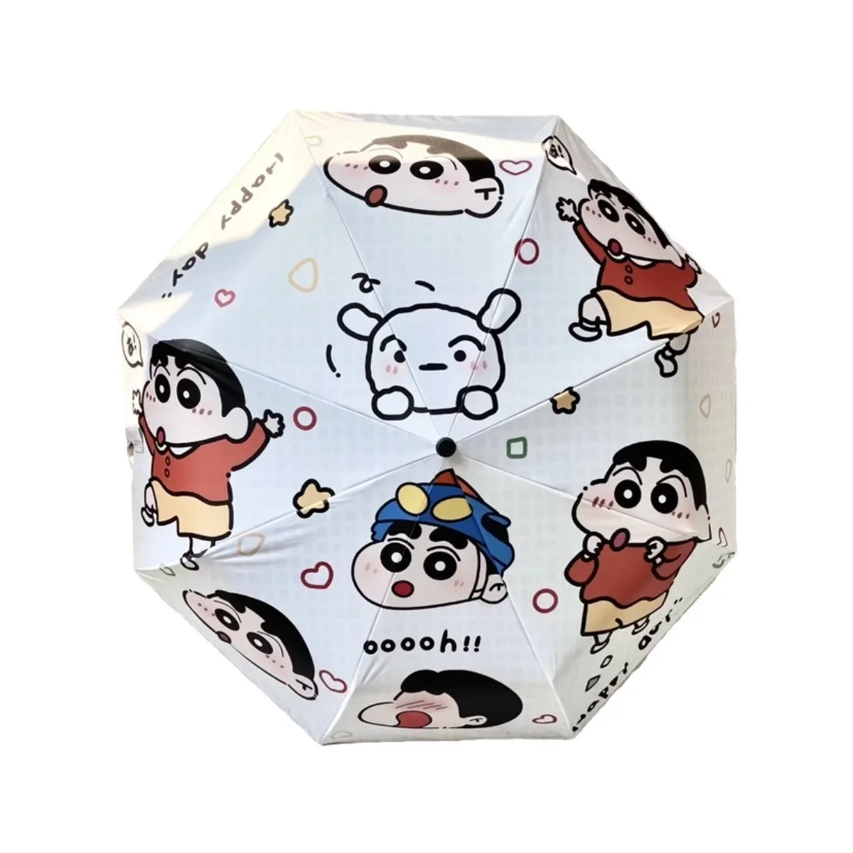 Фото Bandai Crayon Shin-chan Аниме Фигурка Ручной Зонт Портативный Автоматический Зонтик Анти-УФ Многофункциональный Девушка Студенческий Фестиваль Подарок №5