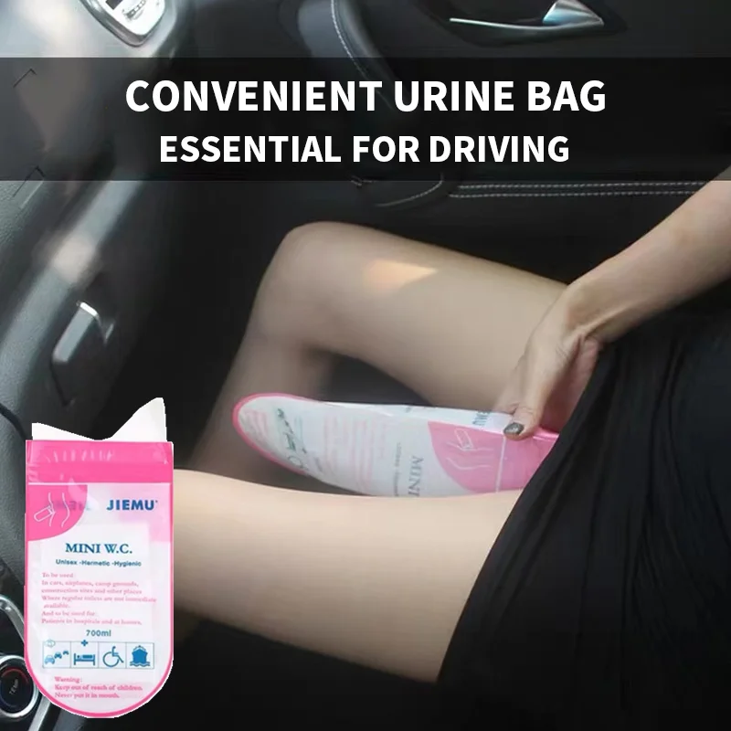 

700ml Portable Urine Bag From Car Vomit Mini Mobile Bags Unisex Urine Bag From Disposable Traffic Jams Car Emergency Urinal Bag