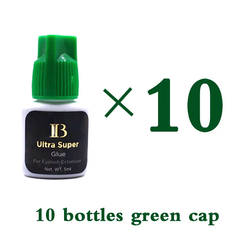 10 Bottles IBeauty Ultra Super For Eyelash Extension Glue Green Cap Waterproof Lash Adhesive Makeup Tool Fastest Eyes Open Korea