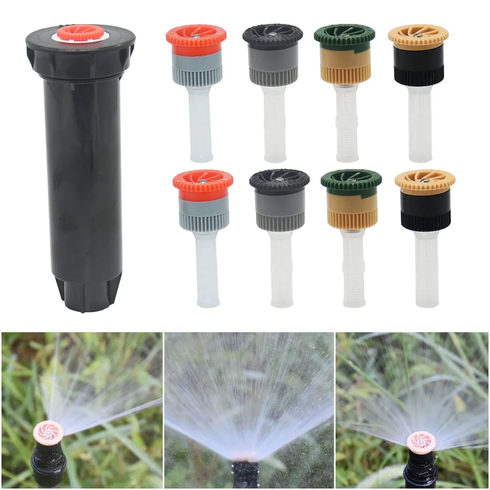 Pop-up Sprinklers Replacement Scattering Nozzles 0~360 Degree Adjustable Garden Park Farm Grass Lawn Crops Irrigation Tool