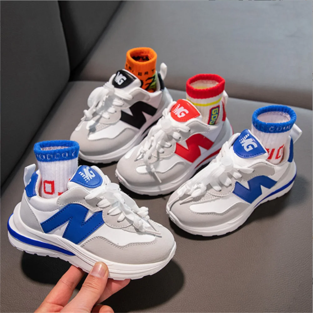 

Children's Forrest Gump Shoes 2022 Spring New Disney Korean Girls Sports Shoes Breathable Soft Sole Big Boys Running Shoes