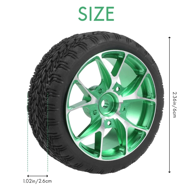 4 шт. металлические колесные диски резиновая шина для 1/10 RC On-Road Дрифт-тур Car Sakura