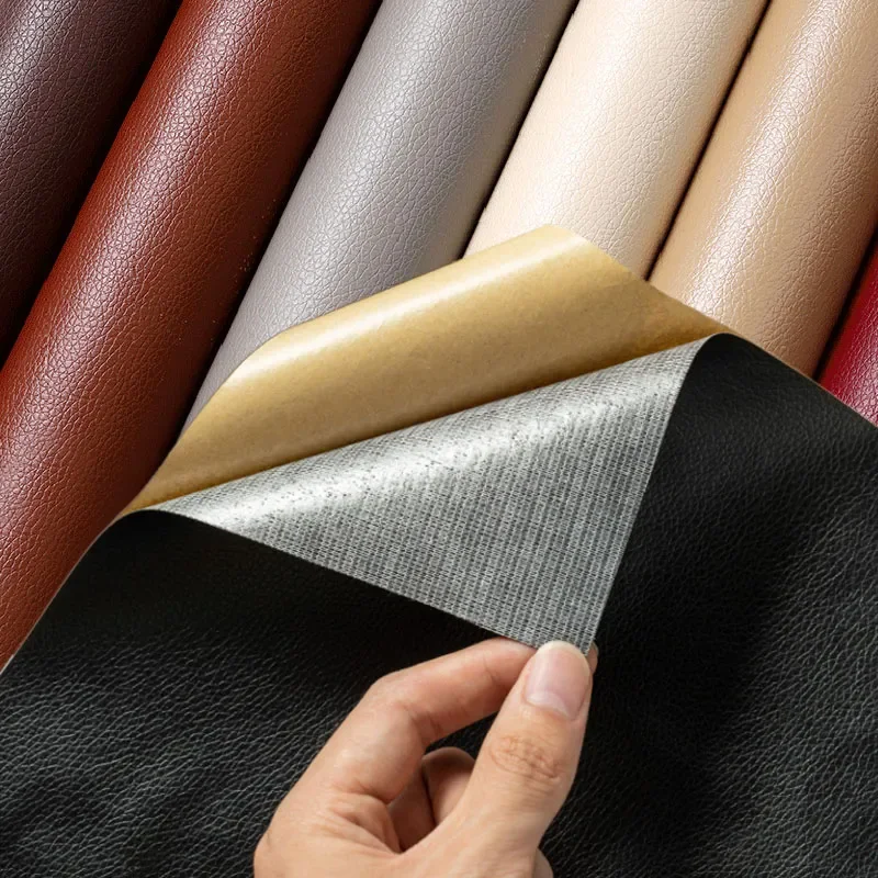 

NEW2023 1 Roll Faux Leather Self Adhesive Phone Case Hand Made Material Fabric Refurbish Sofa Furniture Tables Motorcycle Repair