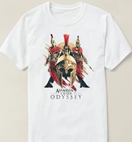 odyssey assassin alexios and kassandra spartan warriors t shirt short sleeve 100 cotton casual t shirts loose top size s 3xl