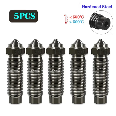 markii Elegoo Neptune 4 Max Nozzle ze stali hartowane Upgraded 0.2 0.4 0.6 0.8 Neptune 4 Plus Kit Nozzle High Speed Nozzles Najwyższa jakość