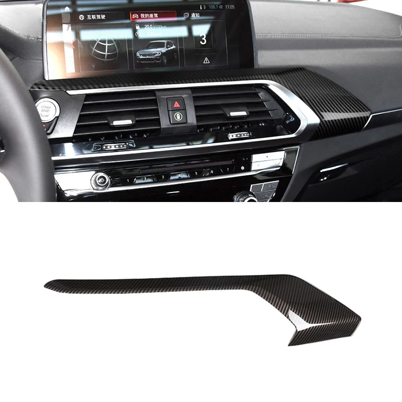 

LHD For BMW X3 G01 X4 G02 2018 2019 2020 2021 ABS Carbon Fiber Style Center Console Dashboard Panel Frame Cover Protective Trim