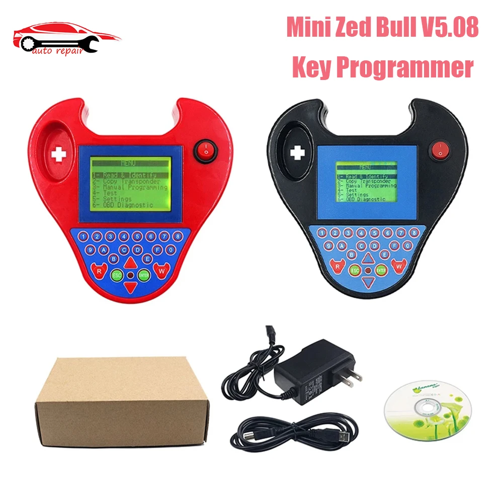 

Новейший мини-Программатор-транспондер Zed Bull V5.08, мини-программатор ключей ZED BULL на нескольких языках, устройство для изготовления автомобил...