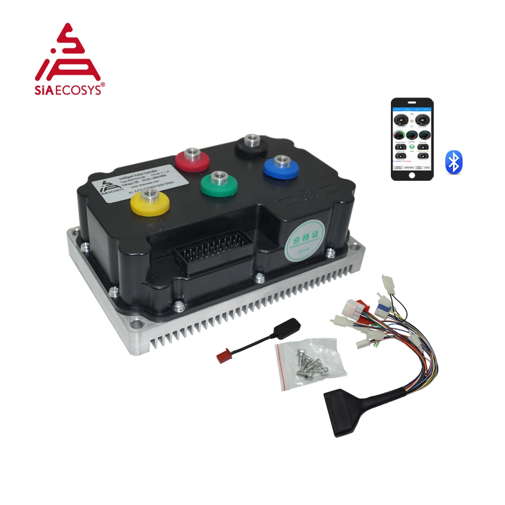 

New Arrival SiAECOSYS Programmable SIAYQ72220 72V 220A Controller for High Power Electric Scooter Bike