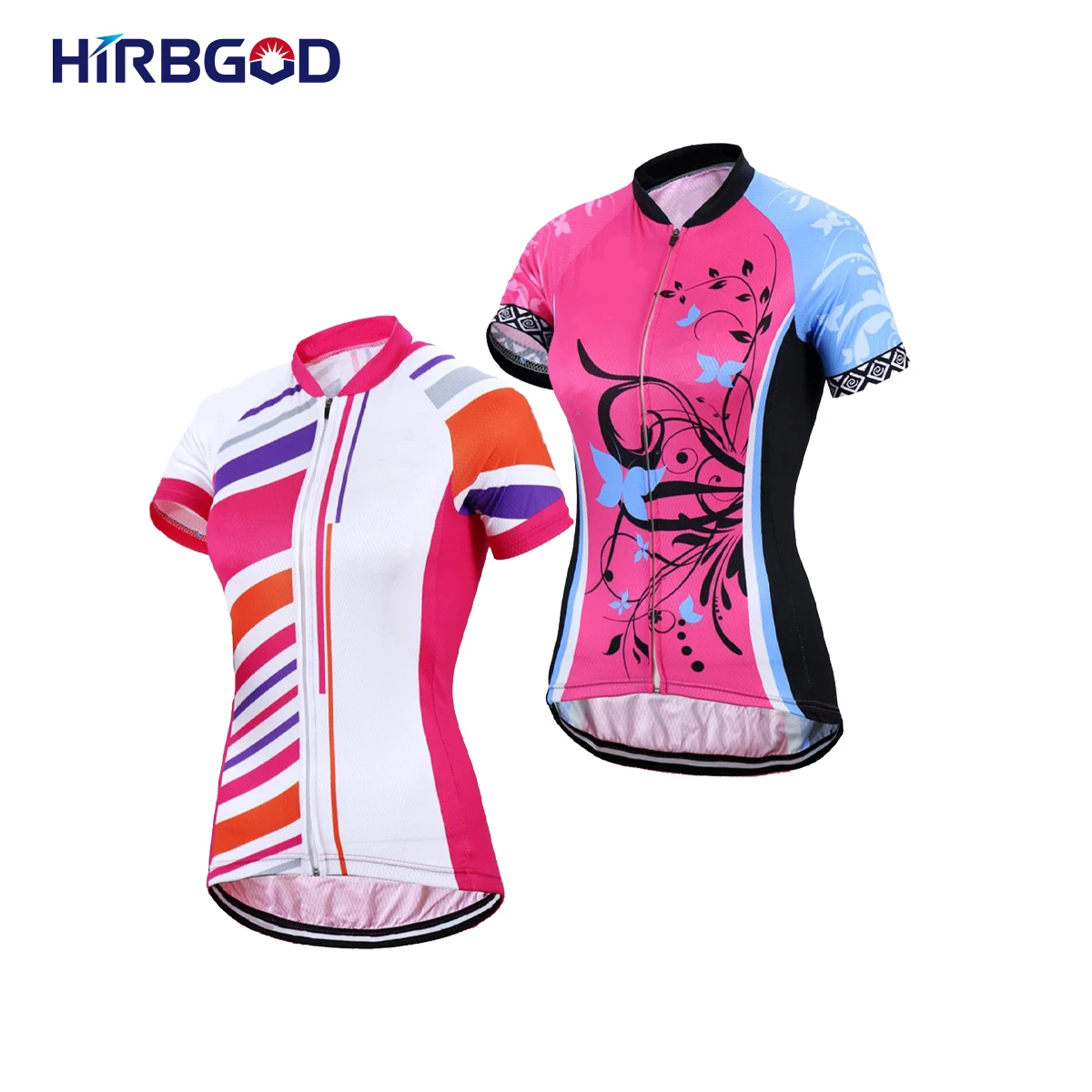 

HIRBGOD The New Women's With Reflective Effect Cycling Jerseys Summer Breathable Cyclist Mountain Bike Sportwear Ropa Ciclismo