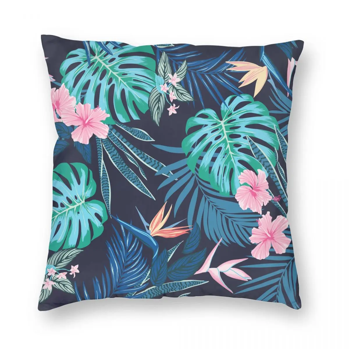 

Summer Tropical Palm Leaves Pillowcase Printing Fabric Cushion Cover Decoration Pillow Case Cover Car Square 40*40cm