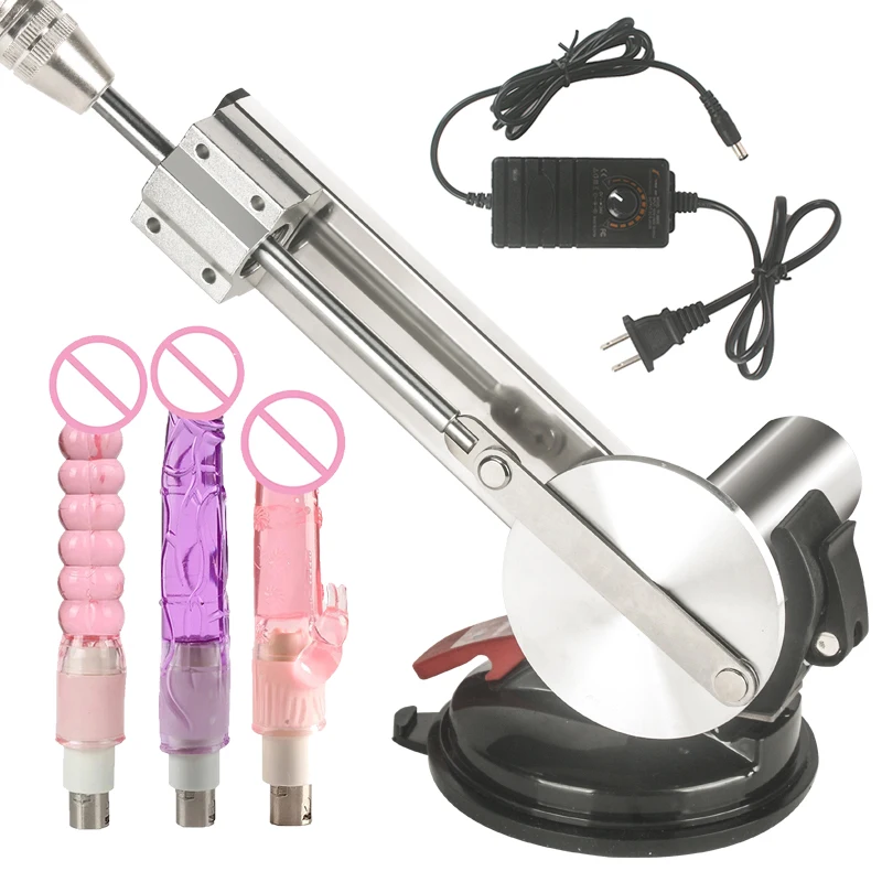 Телескопическая секс-машина с фаллоимитатором 65 мм