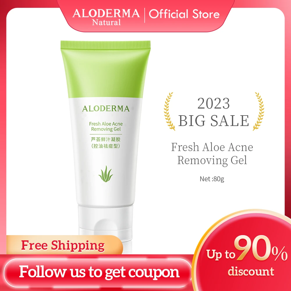 Aloderma Organic Pure Aloe Vera Gel 80g Oil Control and Acne Removing  Aloevera Gel for Skin