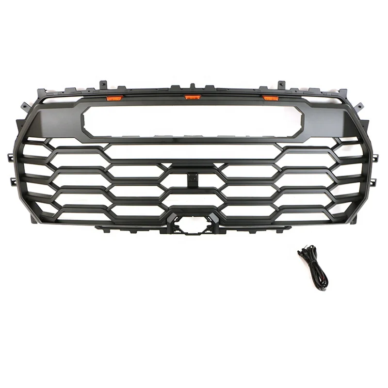 

Suitable for Toyota Tundra 2022 4x4 Off Road Auto Parts Other Exterior Accessories ABS Black Car Front Upper Grille