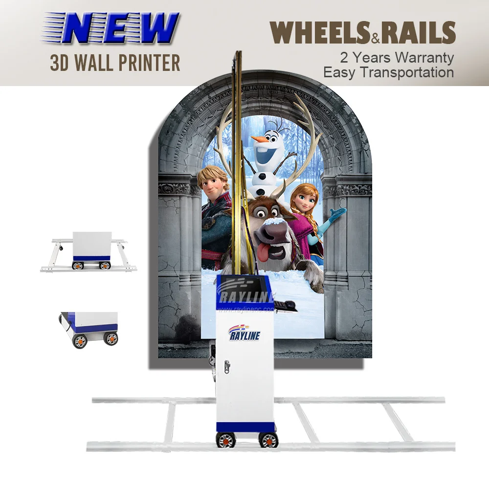 3D автоматический вертикальный УФ-принтер Rayline для домашнего декора прямая
