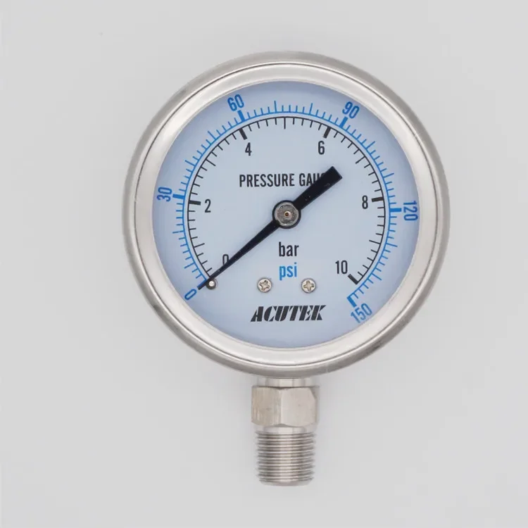 

Y60BF -1-600 бар 1 бар ≈ 304 фунт/кв. Дюйм вакуумный манометр из нержавеющей стали аммиак паровой измеритель высокая термостойкость