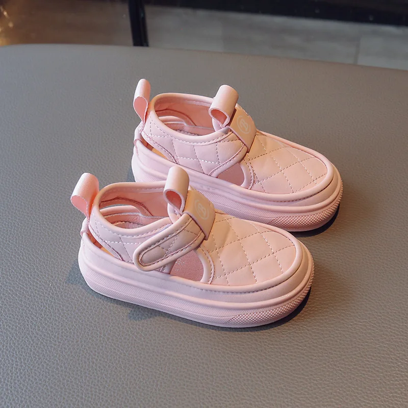 

Детские летние повседневные туфли, дышащие сандалии для мальчиков и девочек, мягкая обувь с защитой от ударов