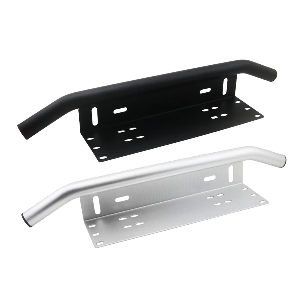 

Bull Bar Front Bumper License Plate Log Light Mount Bracket SUV Lamp Holder Off Road LED Light Bar Universal Aluminum