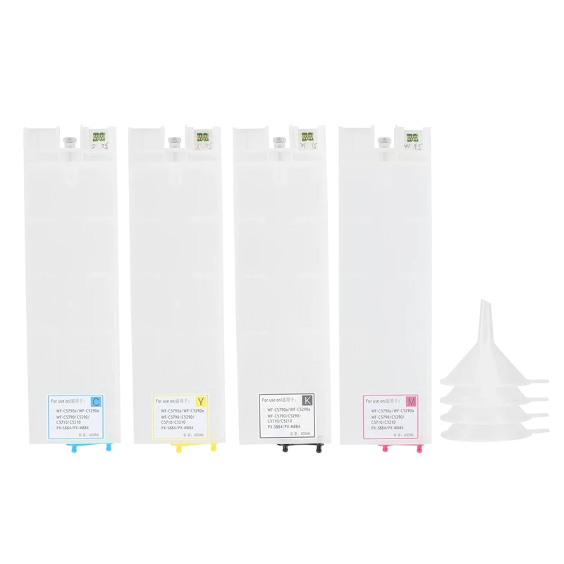 

Suitable for Epson WF-C5790/C5710/C5290/C5210 Filled Ink Cartridges with Ink Supply with Reset Chip