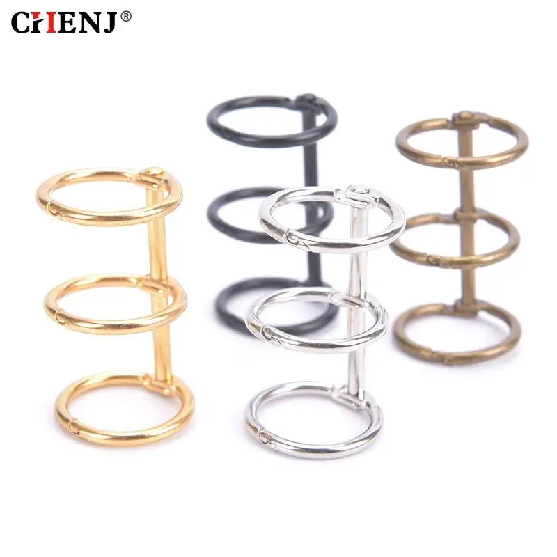 

2Pcs Creative Metal Loose Leaf Book Binder Hinged Rings Scrapbook Clips Craft Photo Album Metal Ring Binder Desk Calendar Circle