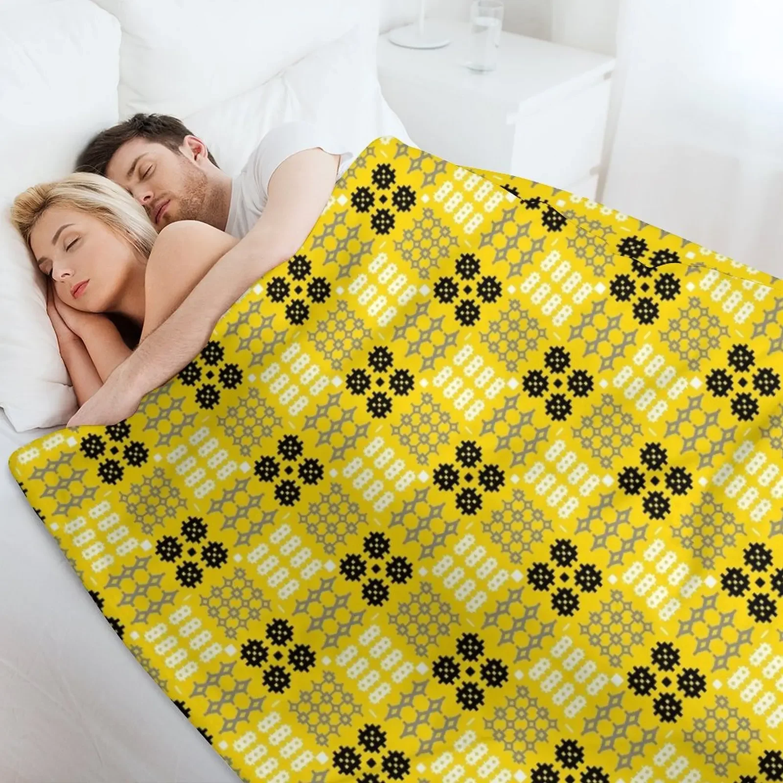 Декоративное одеяло с рисунком валлийского гобелена Carthen Cymraeg Cymreig (золото)