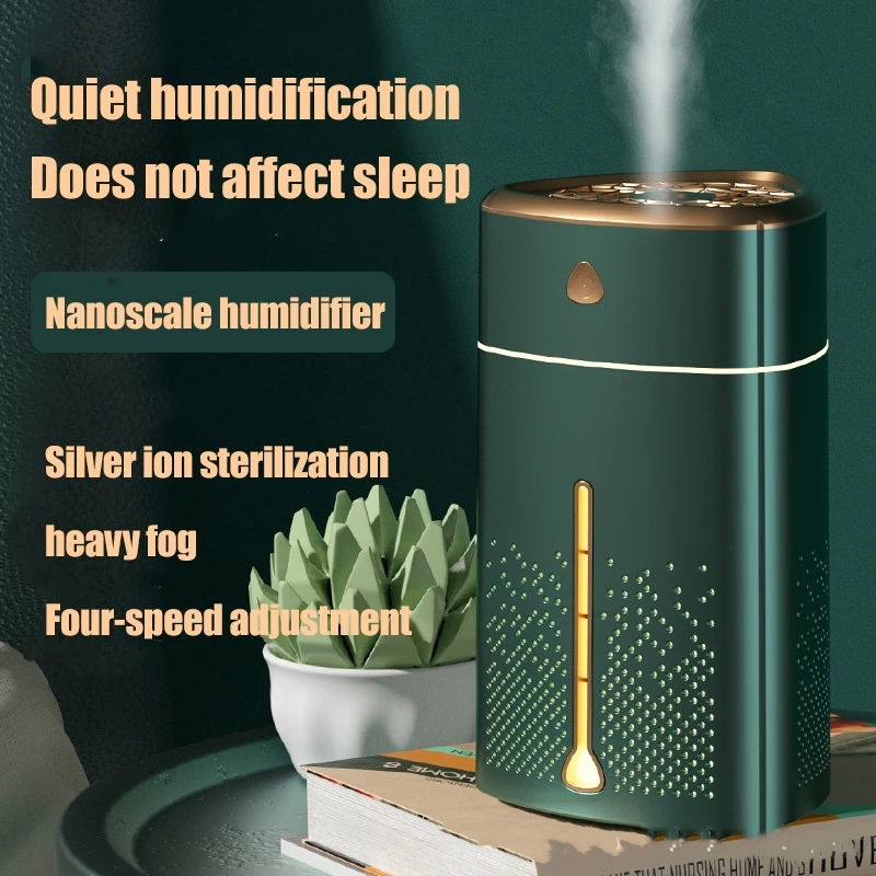 

Breathing Light Sprayer Home Mute Humidification Office Car Desktop Indoor Colorful Atmosphere Light Humidifier USB Night Light
