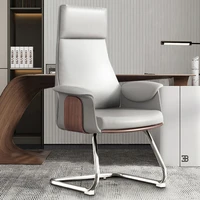 boss chair leather high back bow chair office chair computer chair household staff meeting chair ergonomic chair class front cha